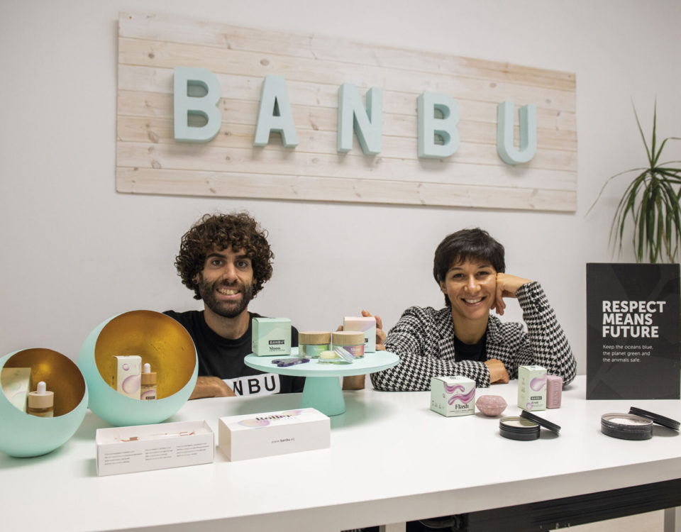 Socios fundadores de la empresa cosmética Banbu